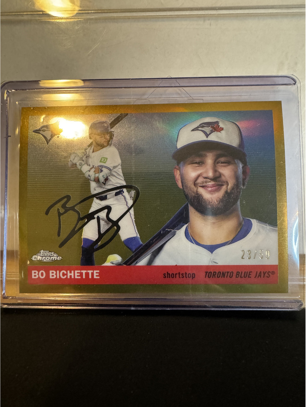 Topps Chrome Platinum Bo Bichette 23/50 Gold Refractor